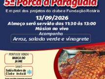 Porca à Paraguaia terá almoço beneficente em Dourados no dia 13