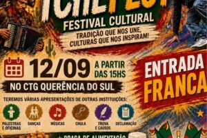 Cartaz de divulgação do THEFEST no CTG Querência do Sul