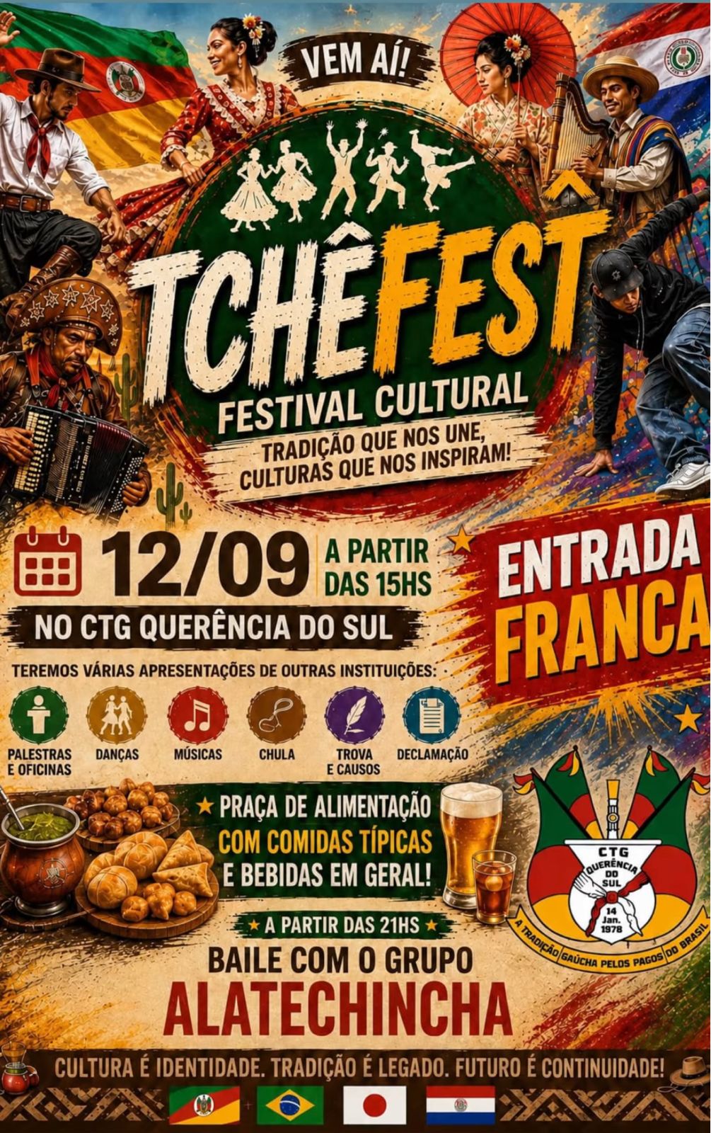 THEFEST terá entrada gratuita e atrações culturais em Dourados no dia 12
